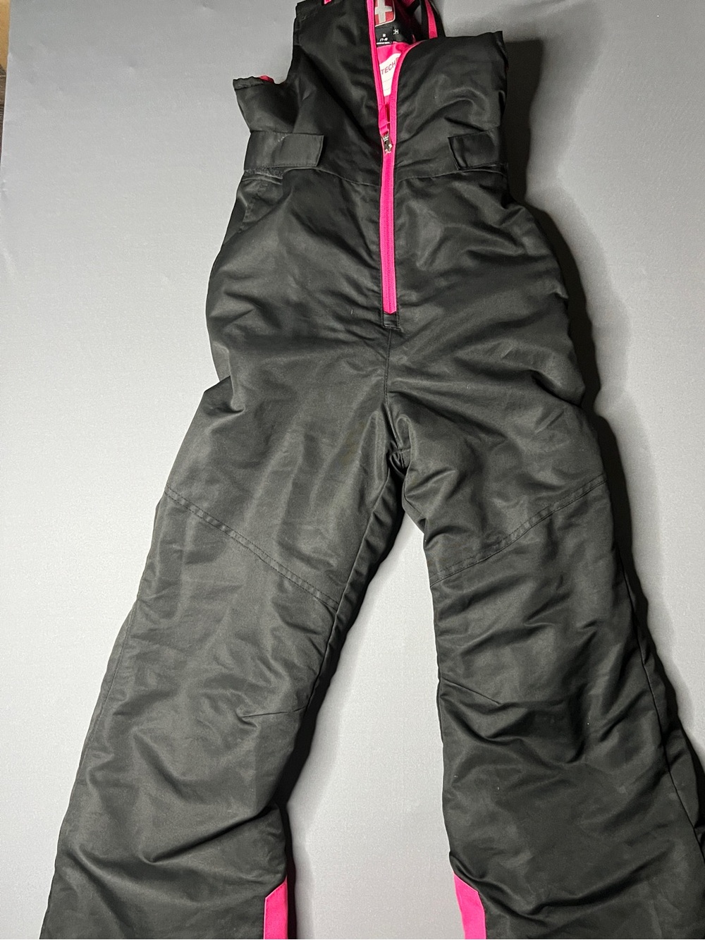 Swiss Tech Kids Black Joggers with Pink Accent